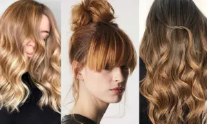 Trzy kobiety z różnymi odcieniami włosów: blond, rudy i brązowy z refleksami. Idealne inspiracje, jak dobrać kolor włosów – test.