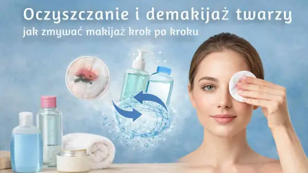 Krok po kroku do czystej cery: płatki kosmetyczne i płyny do demakijażu pomogą Ci w codziennej pielęgnacji.